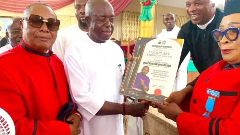 Anglican Diocese On The Lake: Hon. Dibiagwu Bags Council Of Knights’ Exemplary Leadership Award