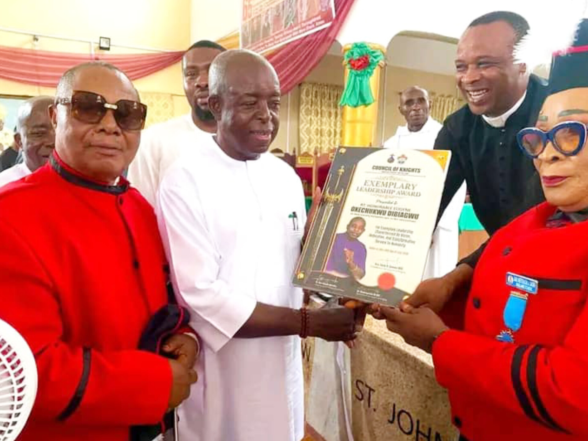 Anglican Diocese On The Lake: Hon. Dibiagwu Bags Council Of Knights’ Exemplary Leadership Award