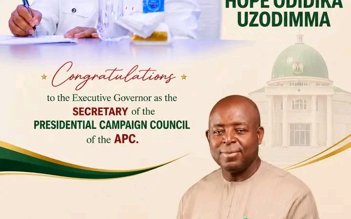 2027 Presidential Election: Hon. Dibiagwu Congratulates Governor Uzodimma On APC’s Campaign Council Appointment