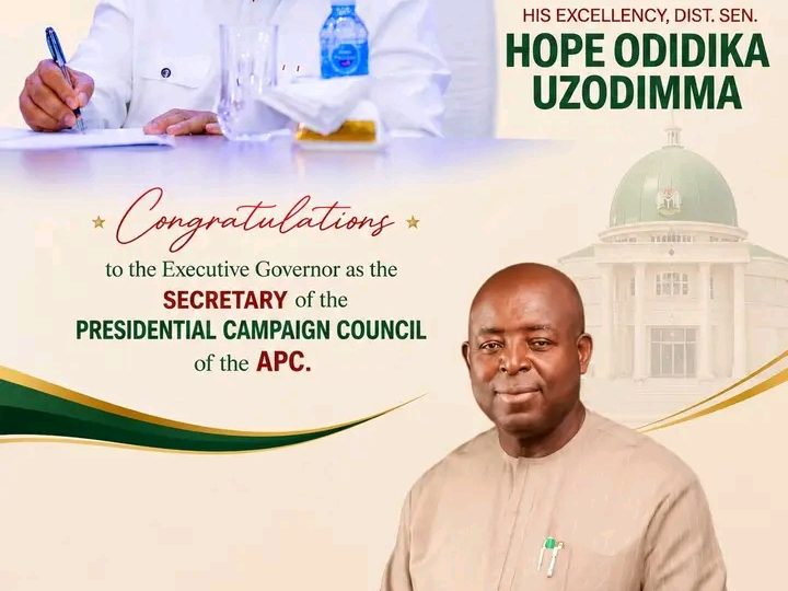 2027 Presidential Election: Hon. Dibiagwu Congratulates Governor Uzodimma On APC’s Campaign Council Appointment