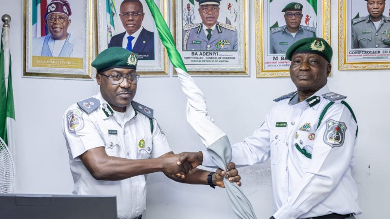 Customs’ Lilypond Export Command: DC Salako Takes Over As Acting CAC, Lauds Comptr. Ariyibi On Dedication, Meriterous Service