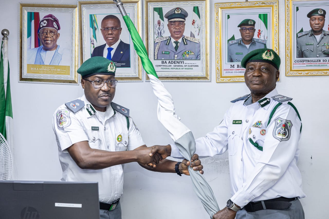 Customs’ Lilypond Export Command: DC Salako Takes Over As Acting CAC, Lauds Comptr. Ariyibi On Dedication, Meriterous Service