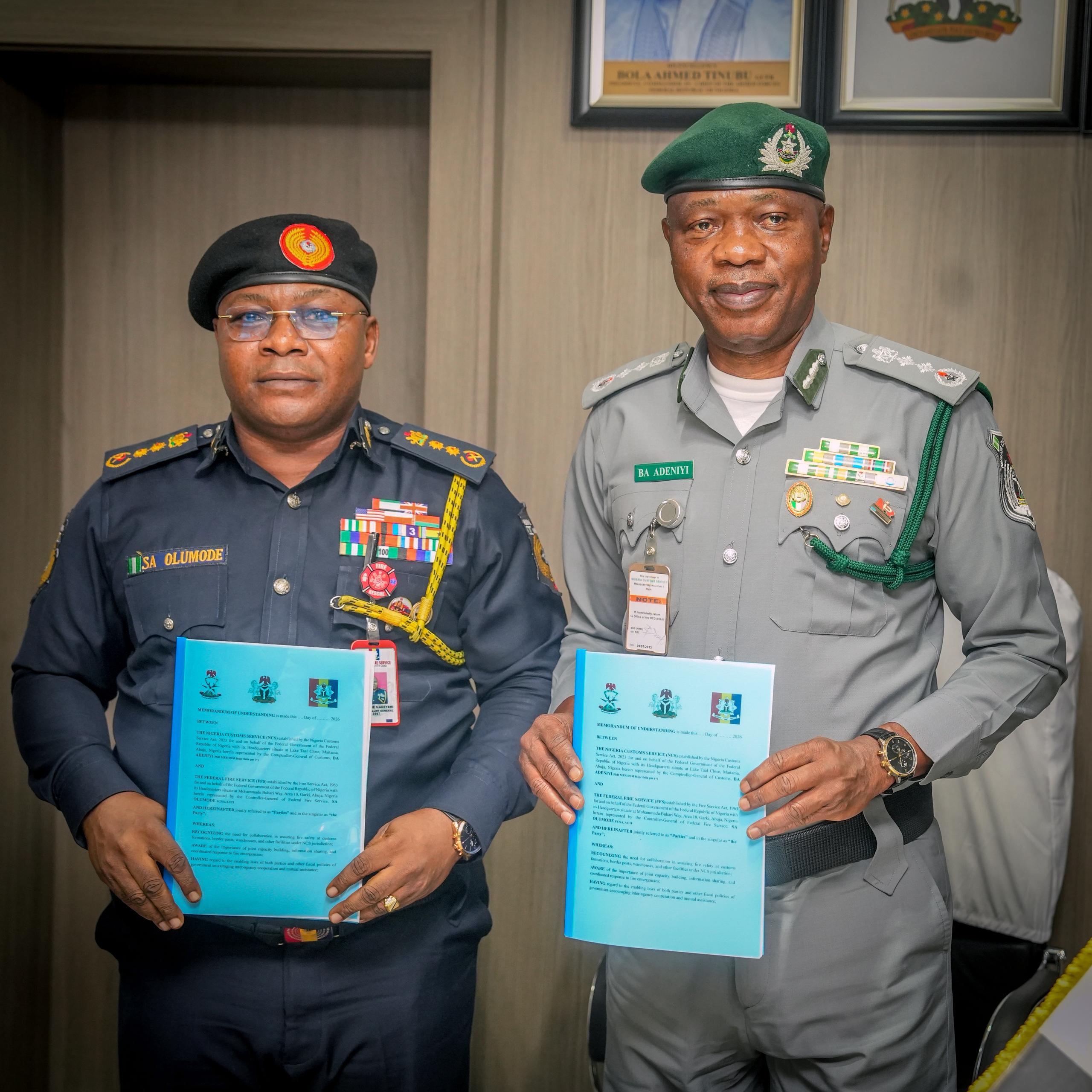 Strengthening Cooperation: Nigeria Customs Service, Fire Service, Unilever Sign MoUs