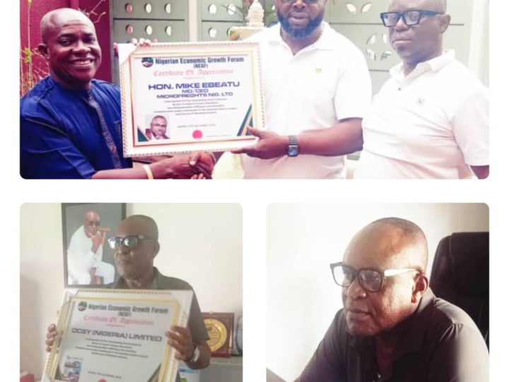 Award Of Honour: Ebeatu, Obi Laud Nwokeoji, CGC Adeniyi  …As Duo Agents Receive Certificates Of Honour From NEGF