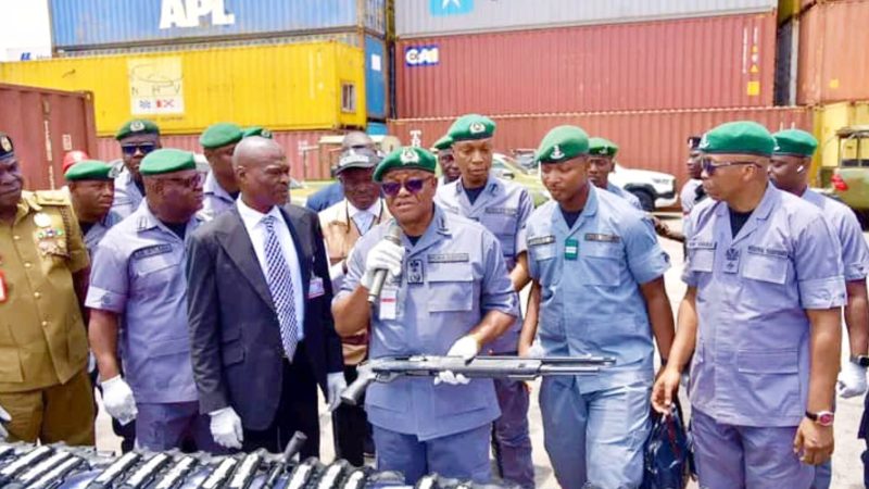 Fight Against Illicit Arms: NCS Tincan Command Intercepts 204 Pump-Action Rifles, Increases Surveillance
